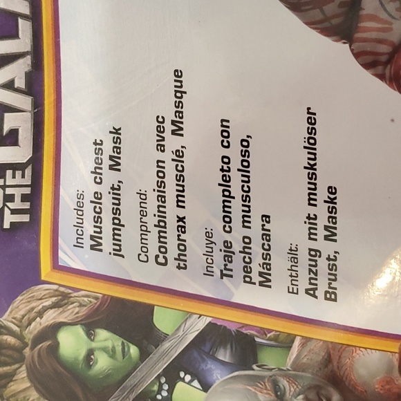 MARVEL Guardians of the Galaxy Drax Costume Size 4-6 Small - Picture 4 of 4